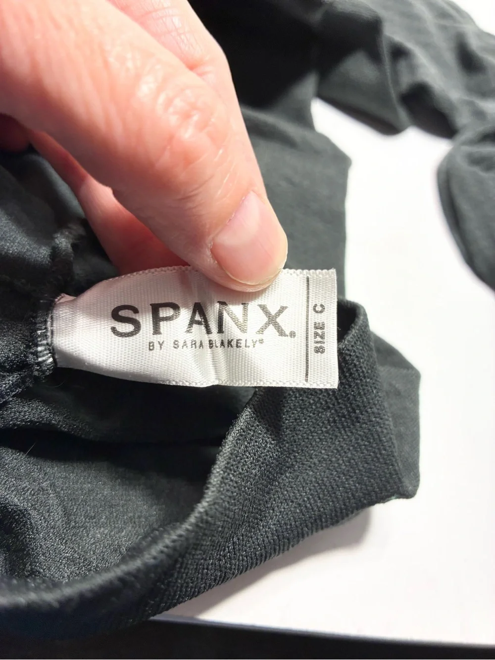 Spanx Shaping Control Top Textured Tights Gray Size C USA Made